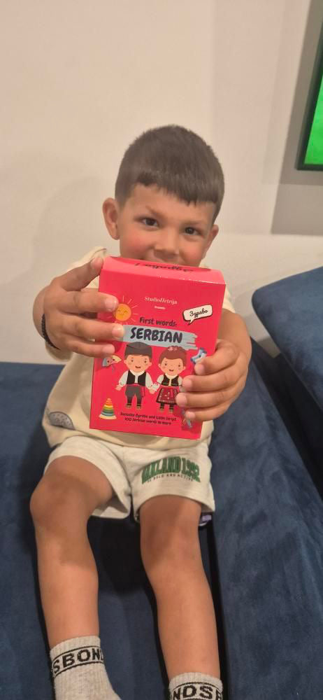 100 First Words in Serbian™- Beginner Set Flashcards