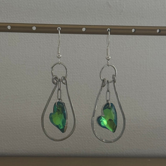 Emerald Heart Earring By Ljubenka & Stone