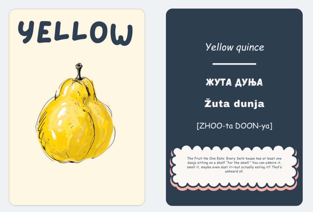 PREORDER First Words in Serbian™- Numbers, Colours, Shapes & Opposites Flashcards