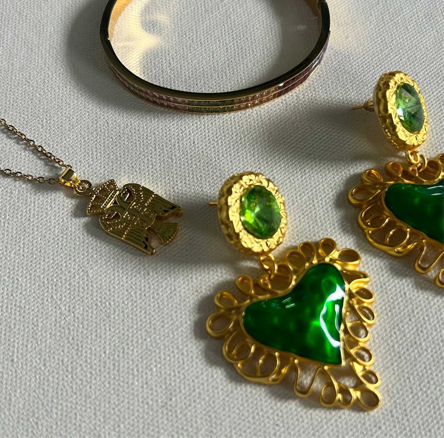 Vesna Heart Drop Earrings