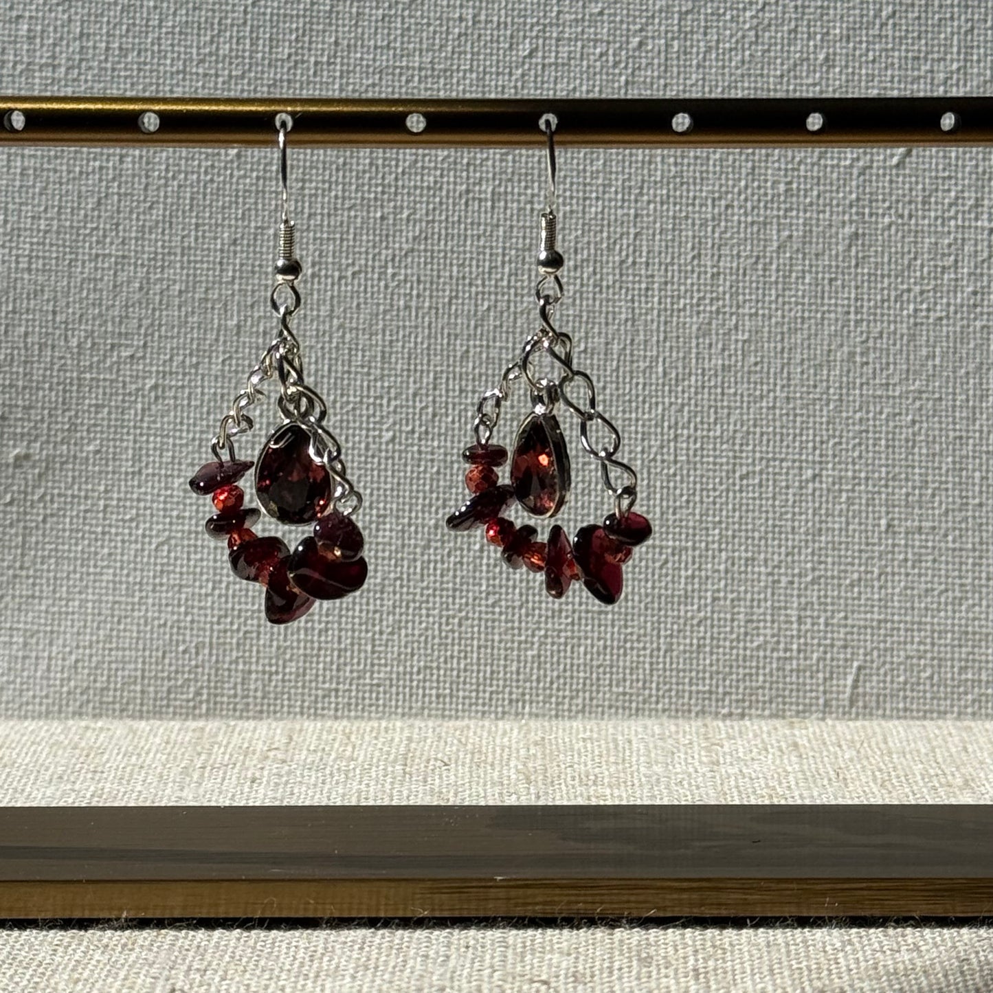 Garnet Court Drop Earring By Ljubenka & Stone