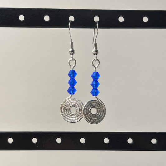 Cobalt Blue Orbit Earring By Ljubenka & Stone
