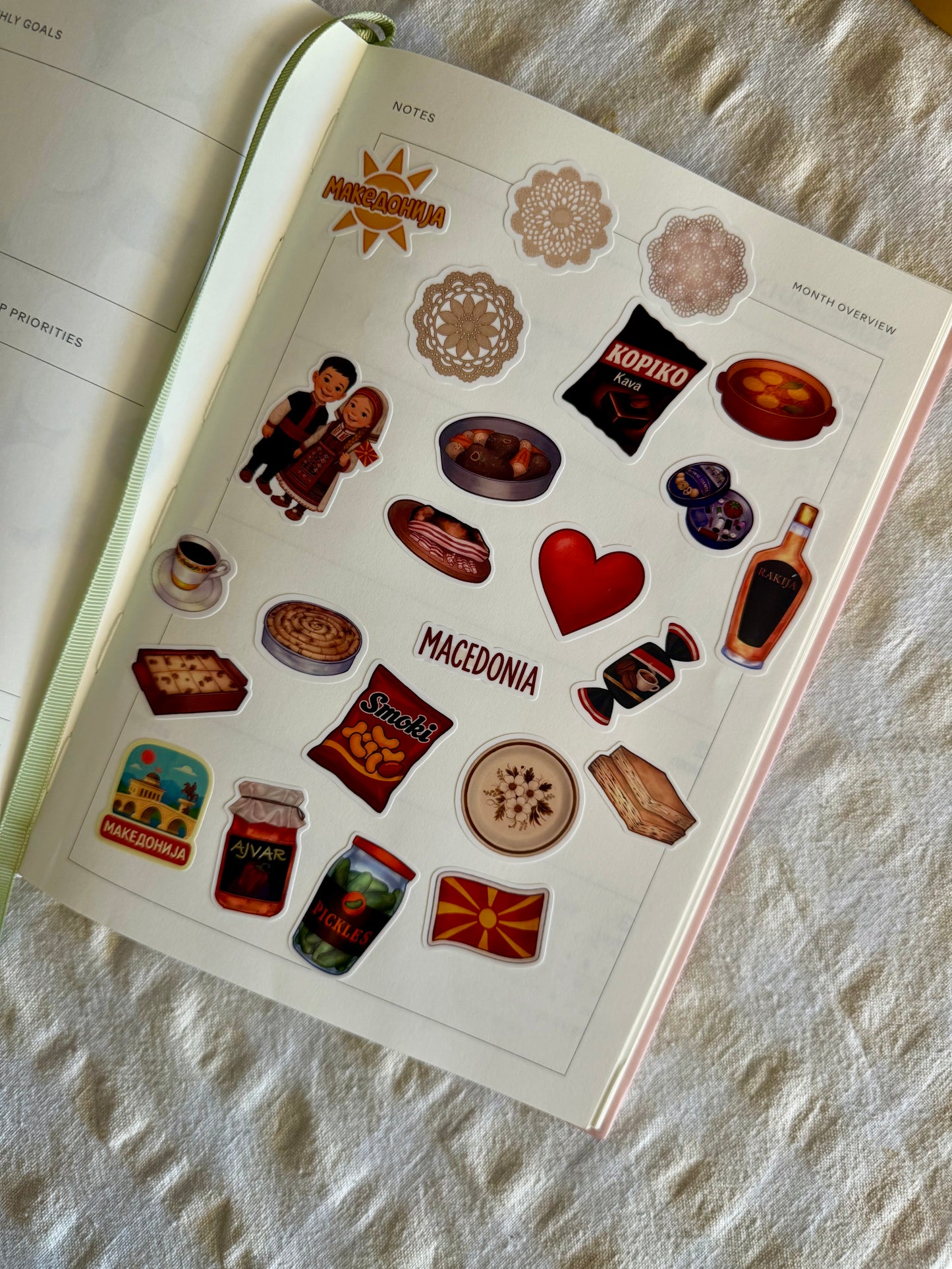 Macedonian Sticker Sheet | Studio Petrija x Anka