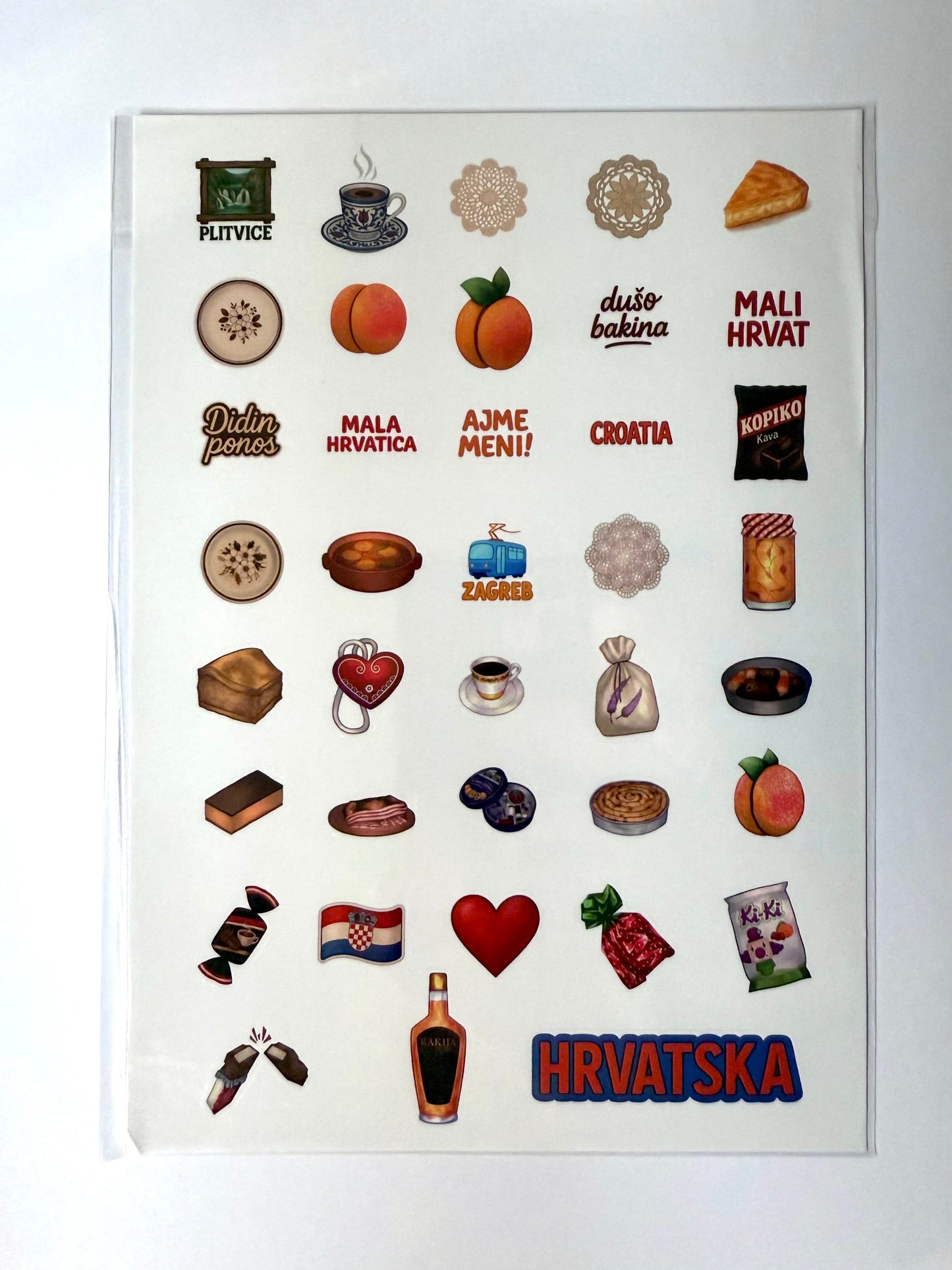 Croatian Sticker Sheet | Studio Petrija x Anka