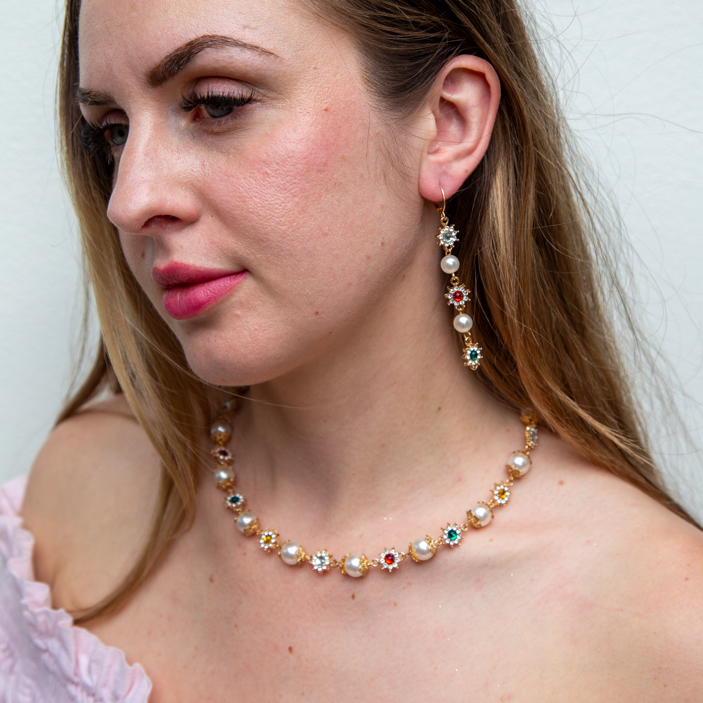 Mirjana Necklace & Earring Set Gold