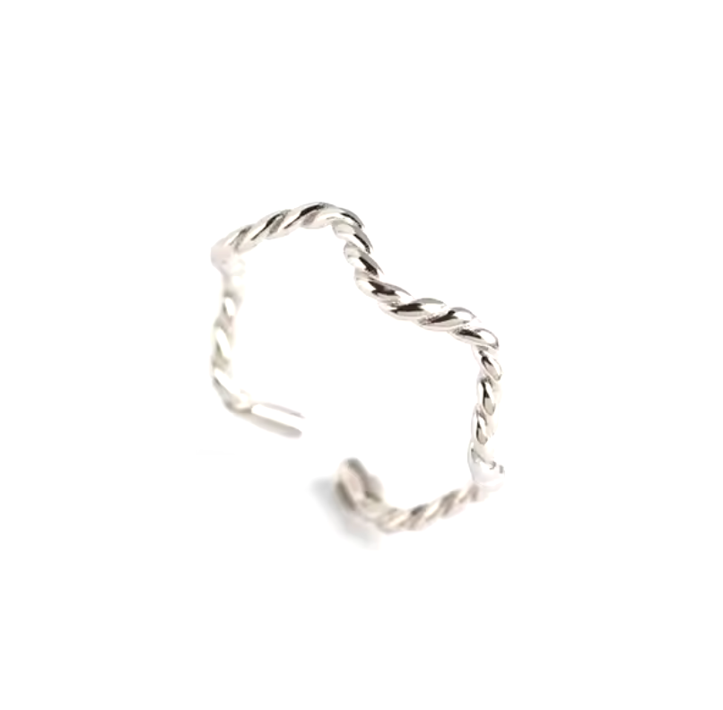 Shana | Sterling Silver Wavy Ring