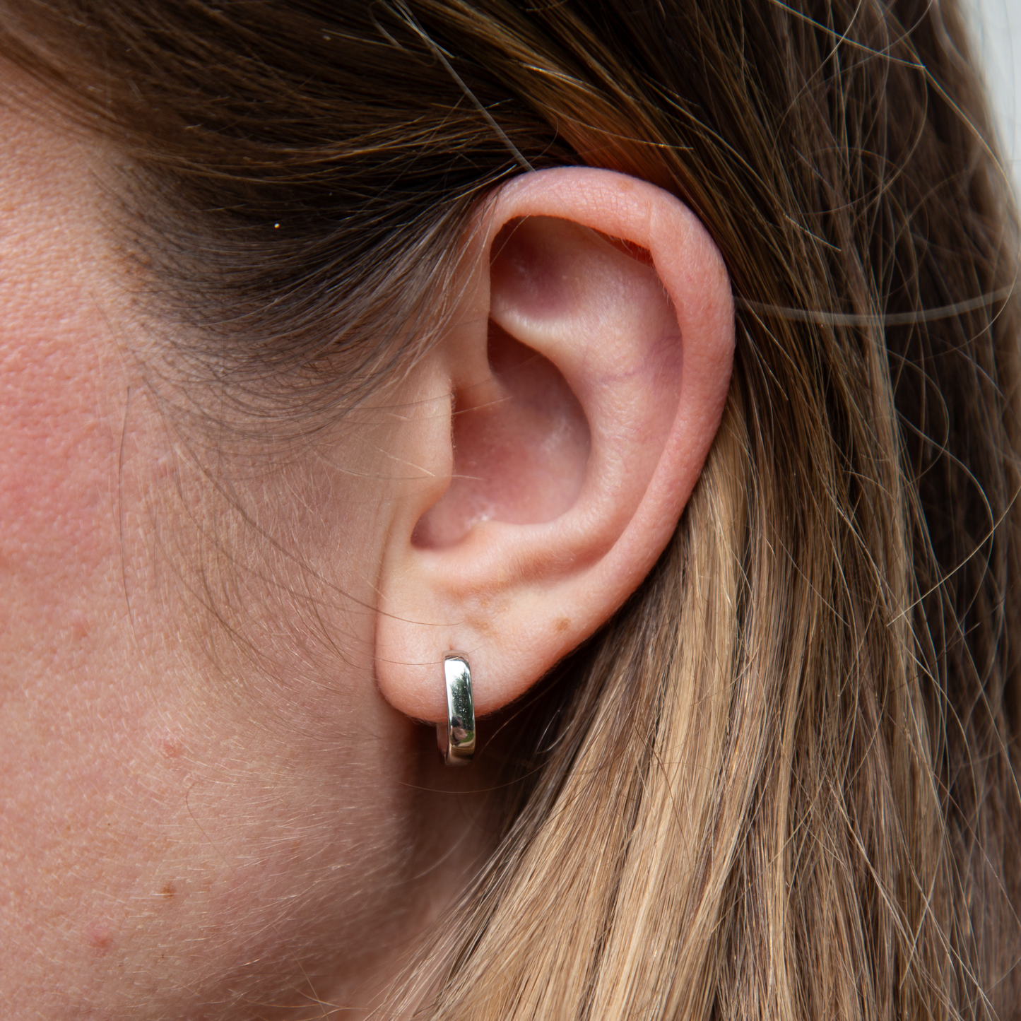 Anita Square Huggie Earrings