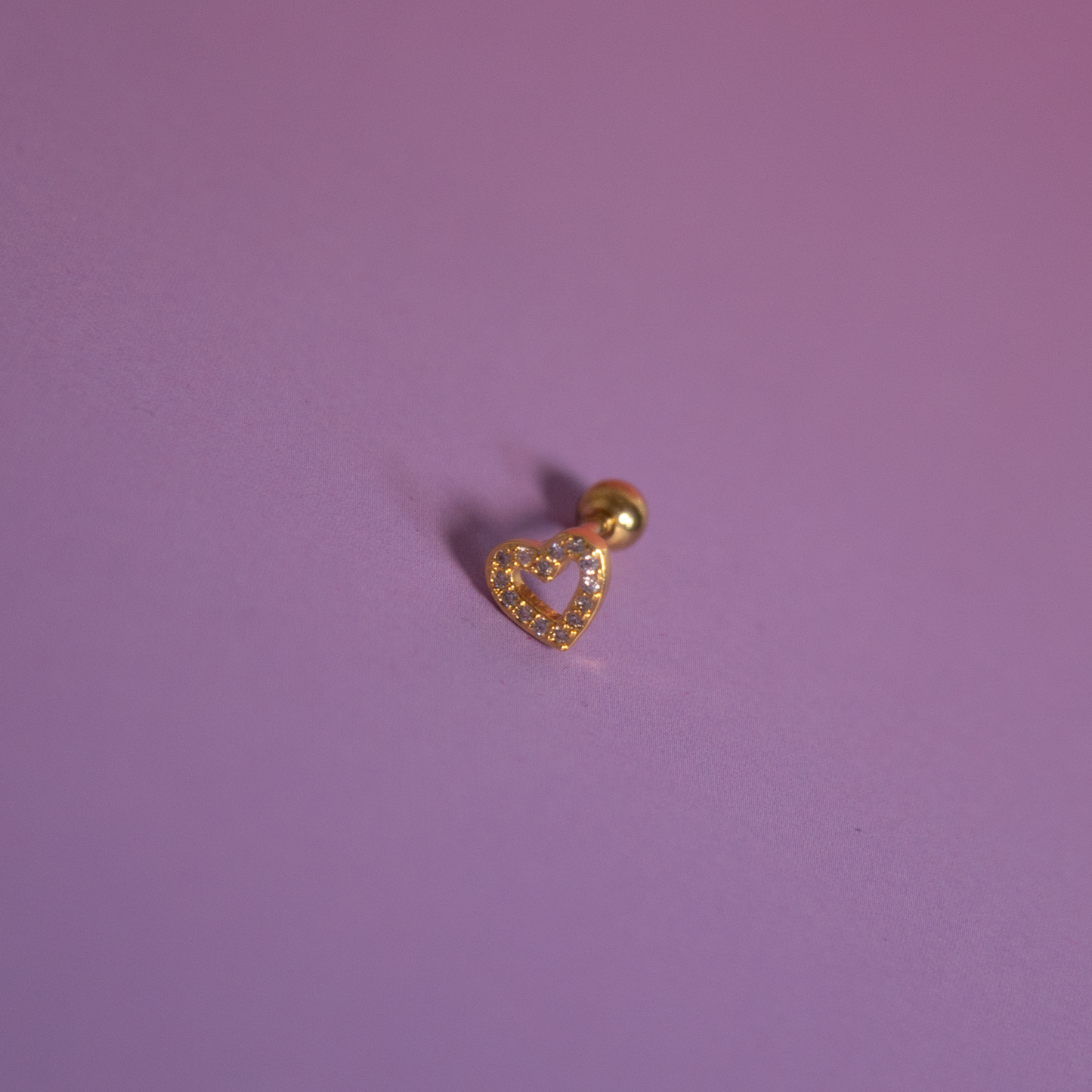 Lena Heart Stud | Individual