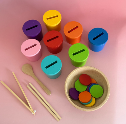 Early Learning Colour Cognition Cups Set | Montessori-Inspired Toy