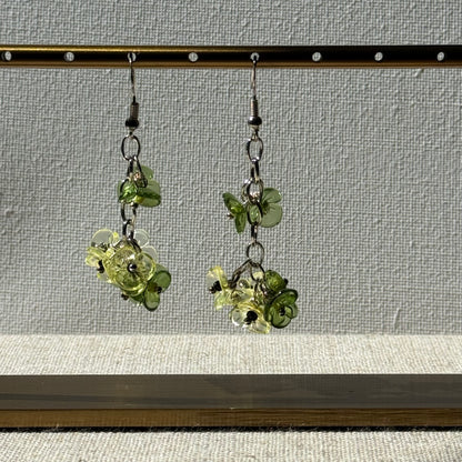 Enchanted Grove Floral Drop Earring By Ljubenka & Stone