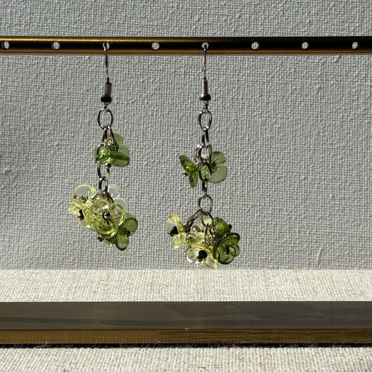 Enchanted Grove Floral Drop Earring By Ljubenka & Stone
