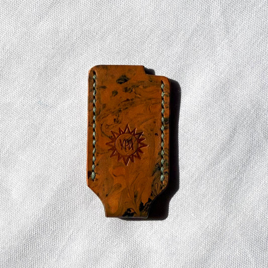 Uraradionica Leather Lighter Cover | Ironstone / Kamen