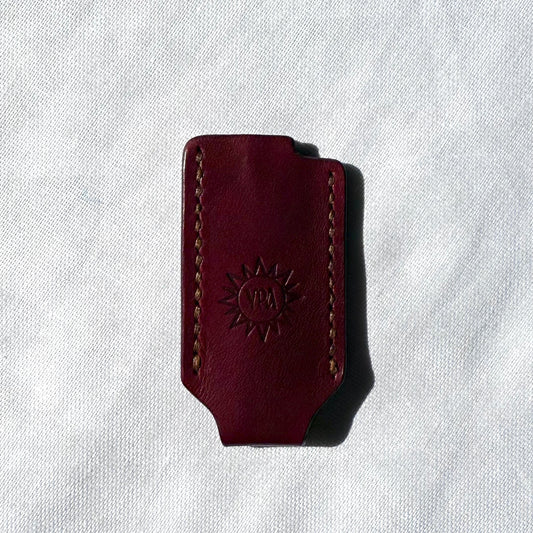 Uraradionica Leather Lighter Cover | Bordeaux / Bordo