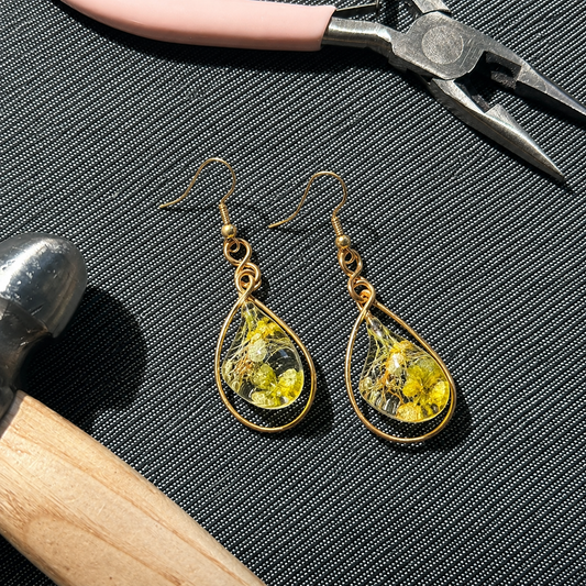 Golden Meadow Earring By Ljubenka & Stone