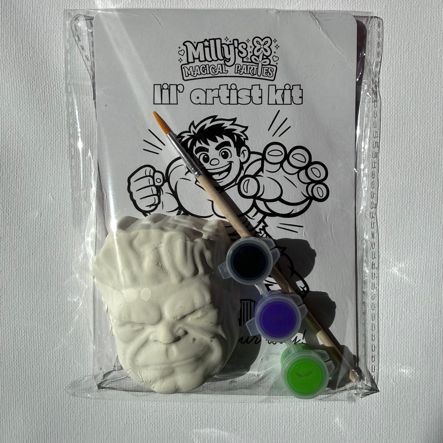 Lil’ Artist Kit | Superhero Theme | Paint Your Own Plaster Character