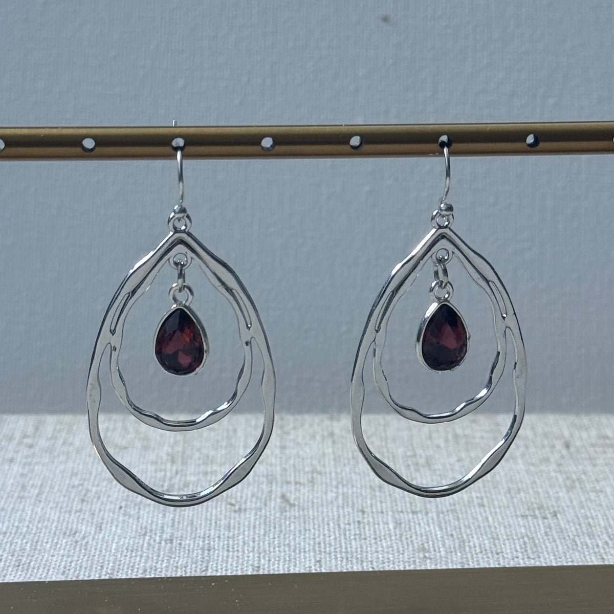 Garnet Gate Earring By Ljubenka & Stone