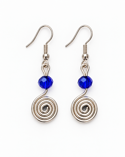 Blue Rhapsody Sterling Silver 925 Earring By Ljubenka & Stone