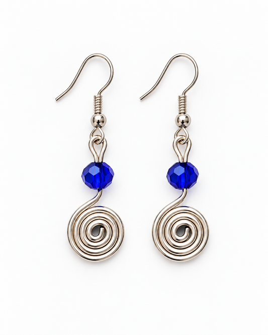 Blue Rhapsody Sterling Silver 925 Earring By Ljubenka & Stone