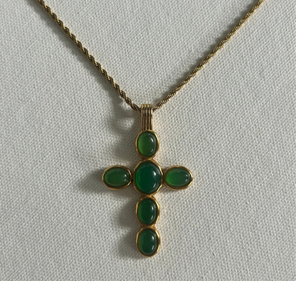 Marija Cross Necklace | Waterproof