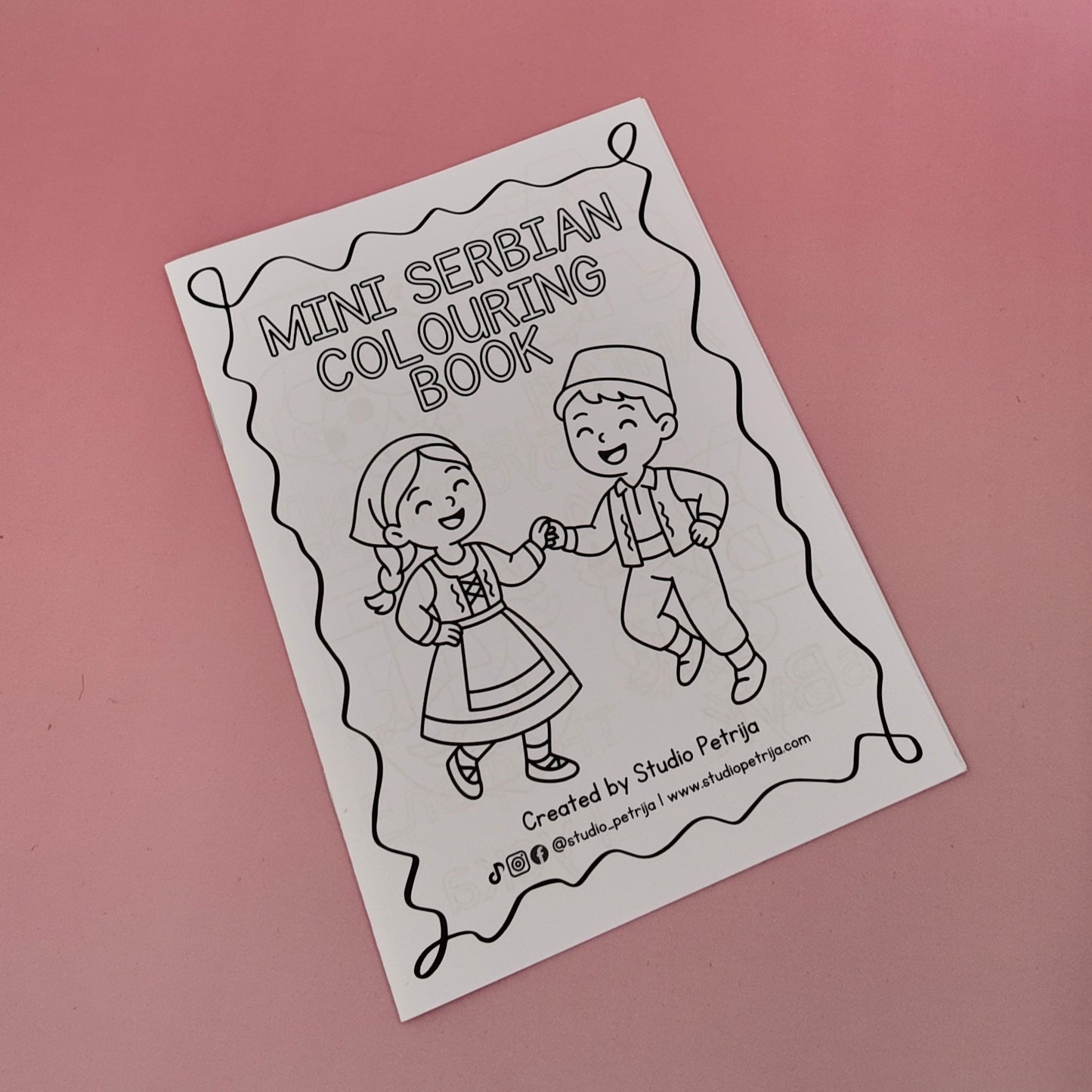 Mini Serbian Colouring Book