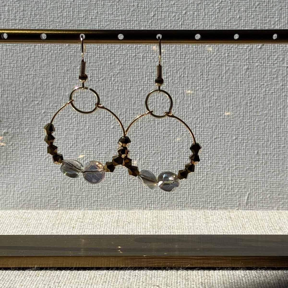 Guilded Halo Beaded Earring By Ljubenka & Stone