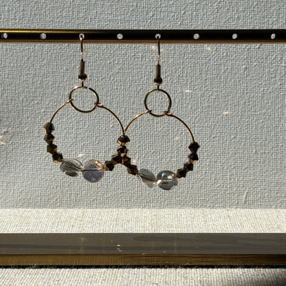 Guilded Halo Beaded Earring By Ljubenka & Stone