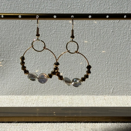 Guilded Halo Beaded Earring By Ljubenka & Stone
