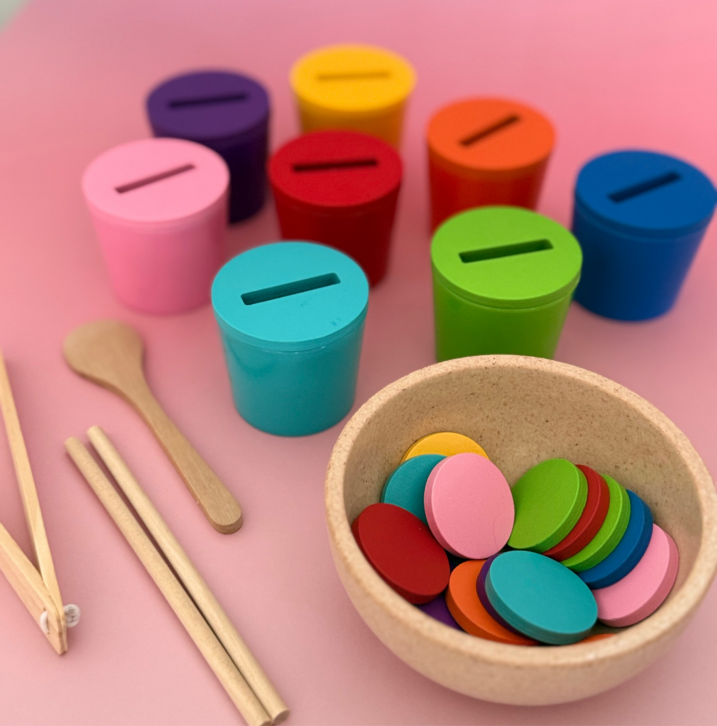 Early Learning Colour Cognition Cups Set | Montessori-Inspired Toy