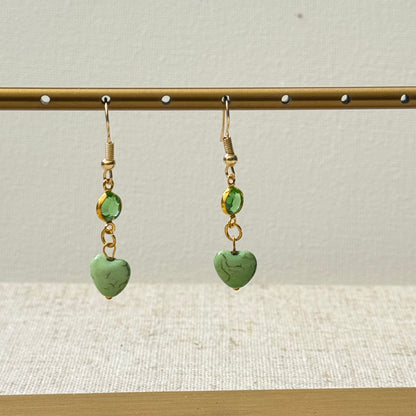 Verdant Heart Earring By Ljubenka & Stone