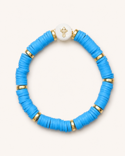 Orthodox Bracelet Flat Bead by Ljubenka & Stone