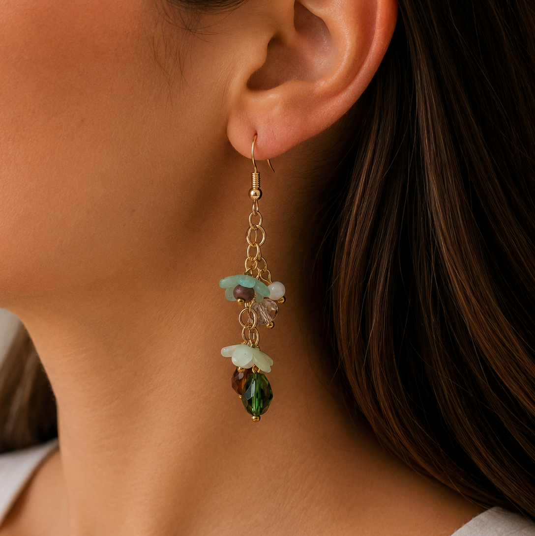Forest Garden Earring By Ljubenka & Stone