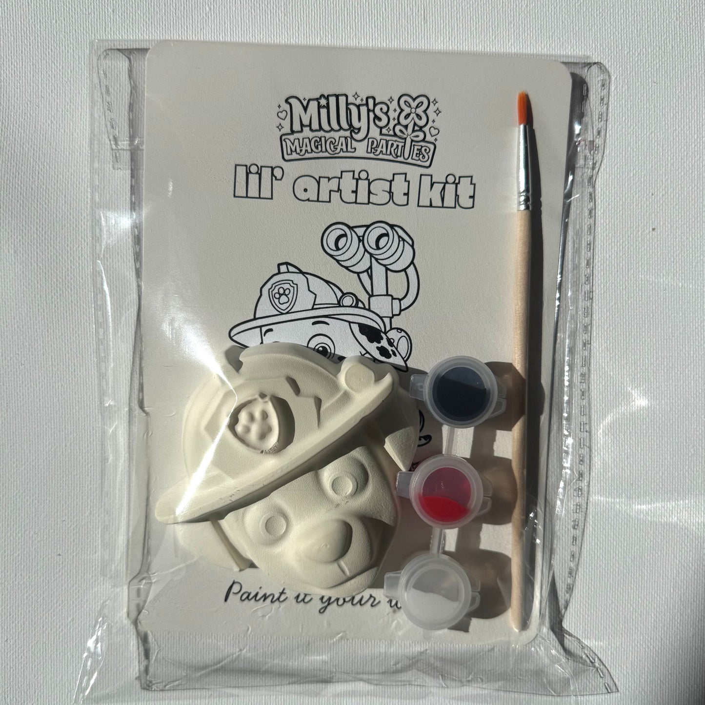 Lil’ Artist Kit | Puppy Theme | Paint Your Own Plaster Character