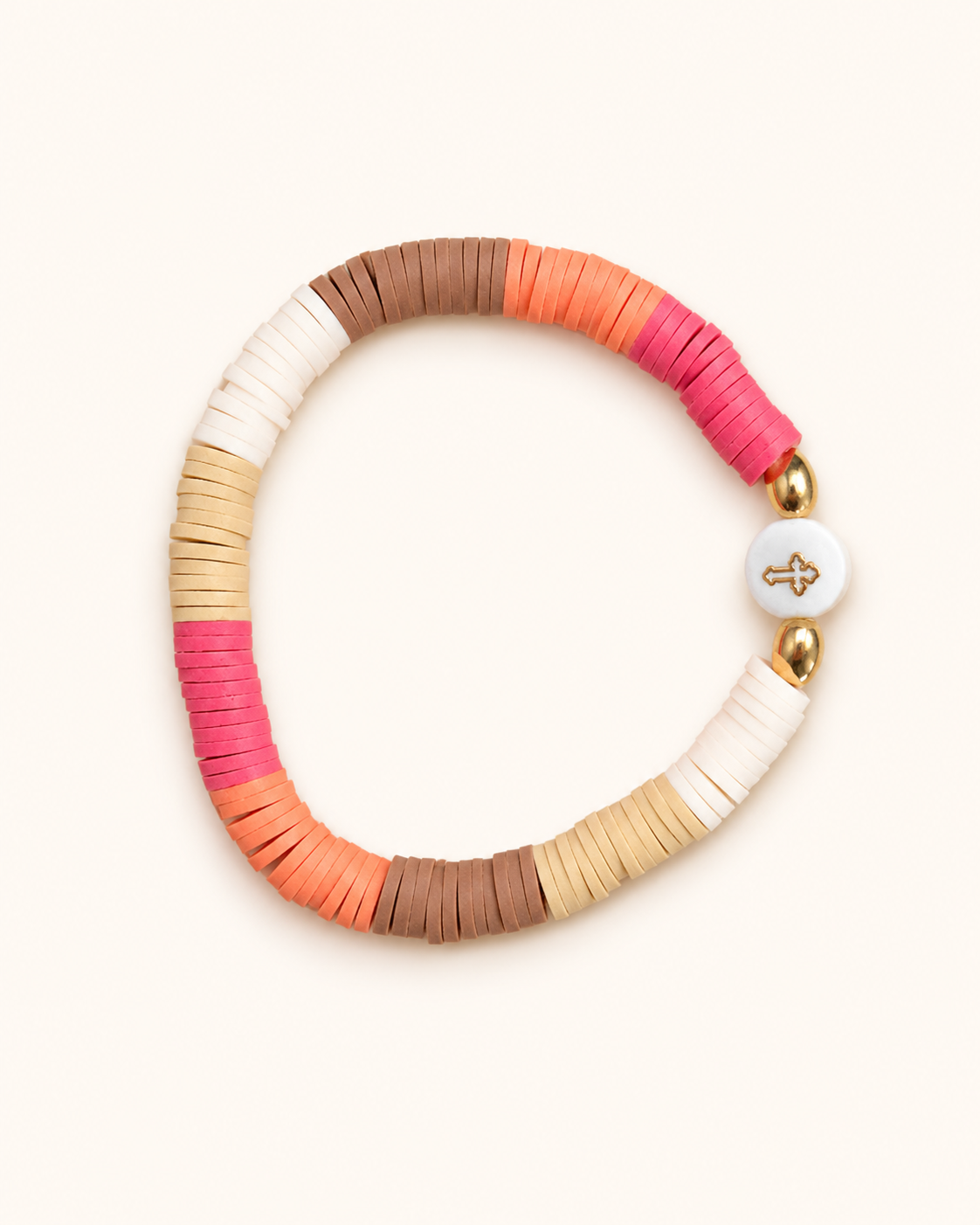 Orthodox Bracelet Flat Bead by Ljubenka & Stone