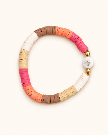 Orthodox Bracelet Flat Bead by Ljubenka & Stone
