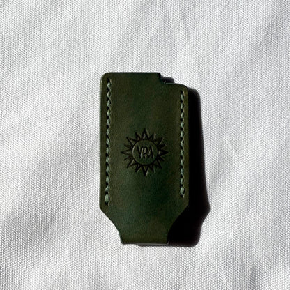 Uraradionica Leather Lighter Cover | Evergreen/ Zeleni