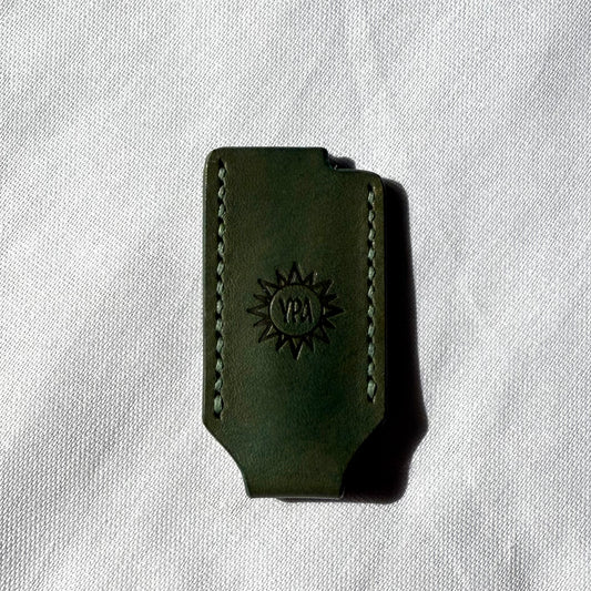 Uraradionica Leather Lighter Cover | Evergreen/ Zeleni