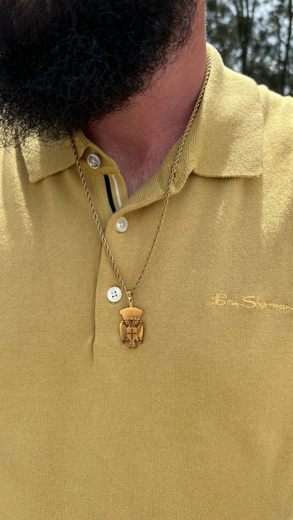 Srpska Kruna Double Headed Eagle Necklace