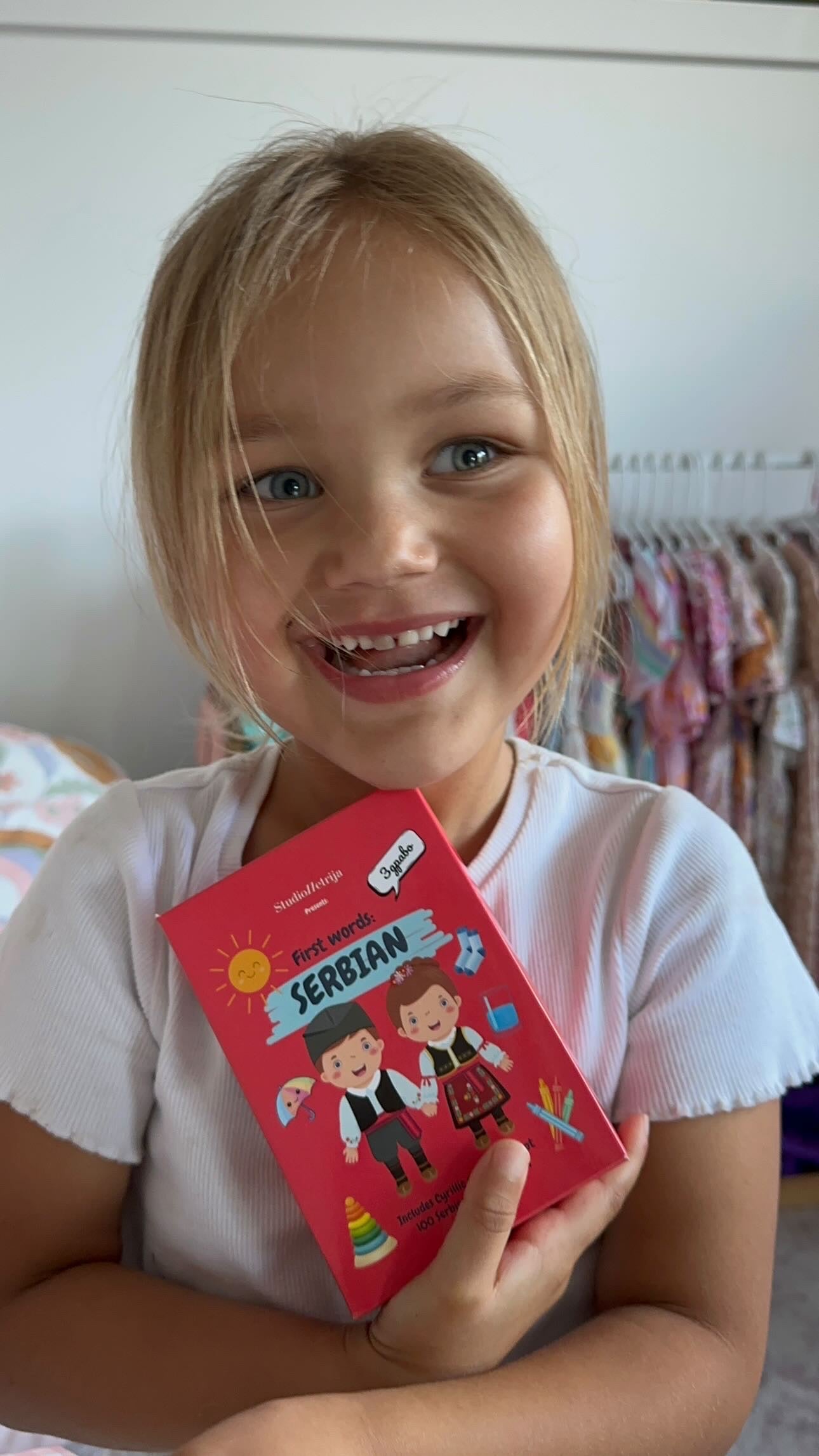 100 First Words in Serbian™- Beginner Set Flashcards