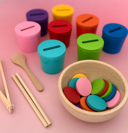 Early Learning Colour Cognition Cups Set | Montessori-Inspired Toy