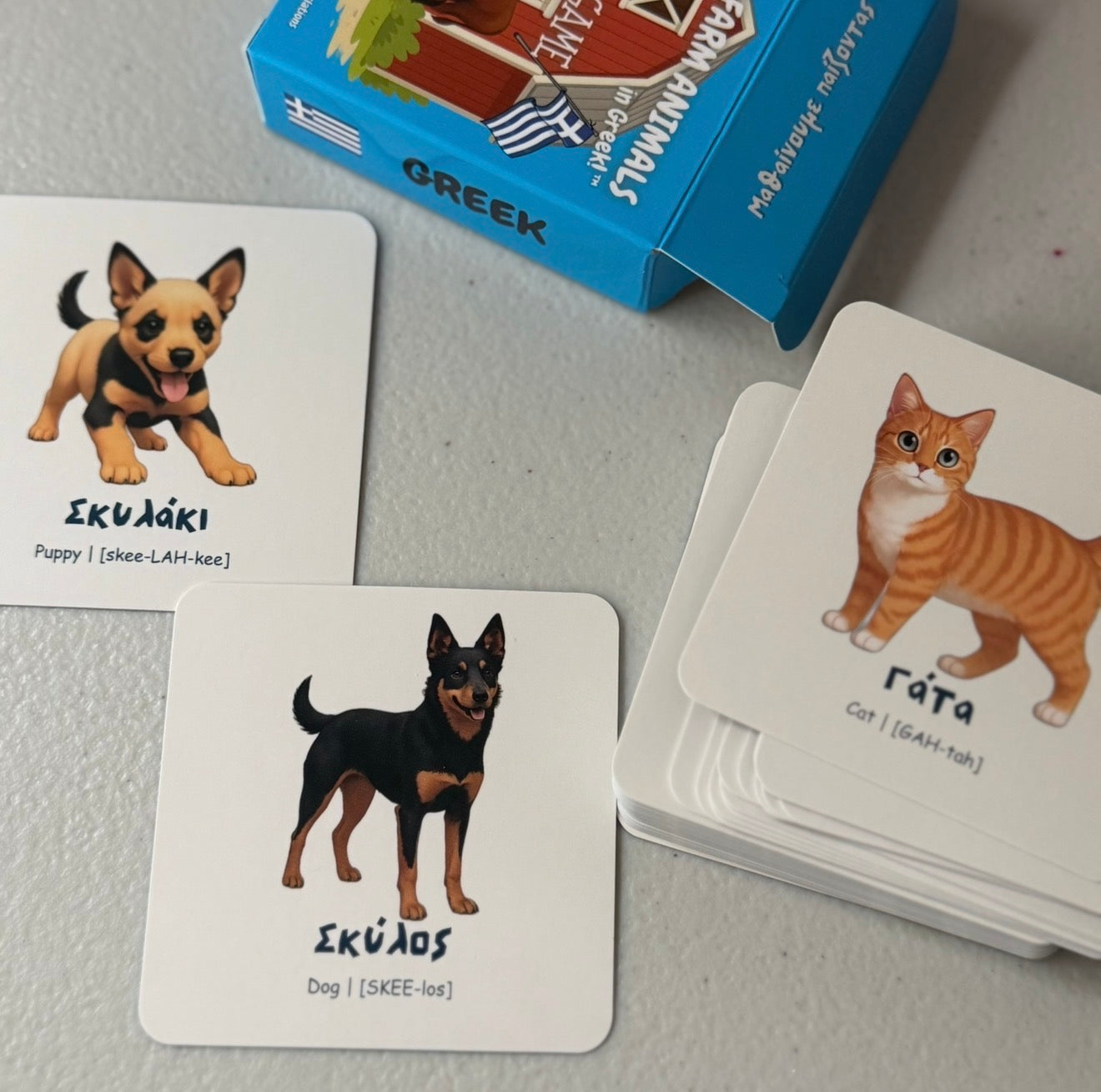 My First Farm Animals in Greek ™ | Memory & Snap Game