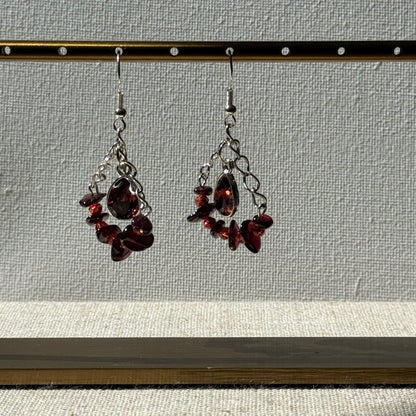 Garnet Court Drop Earring By Ljubenka & Stone