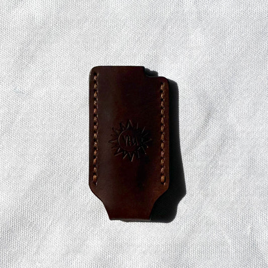 PRE-ORDER Uraradionica Leather Lighter Cover | Umber/ Braon