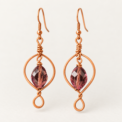 Rosewood Drop Earring By Ljubenka & Stone