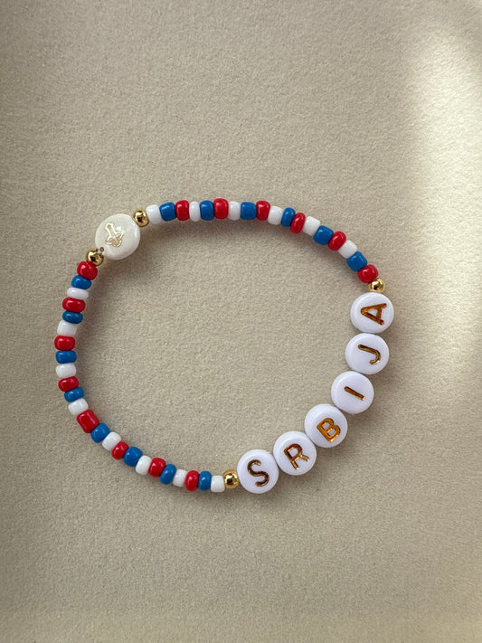 Custom made beaded bracelet