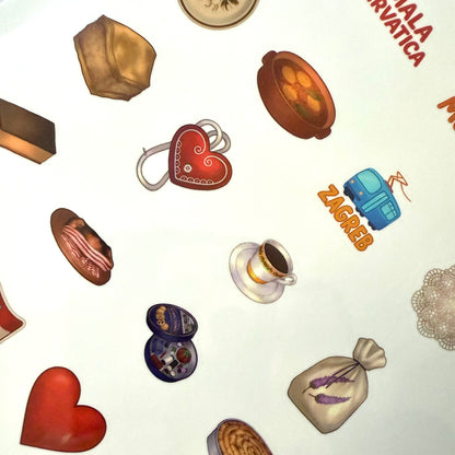 Croatian Sticker Sheet | Studio Petrija x Anka