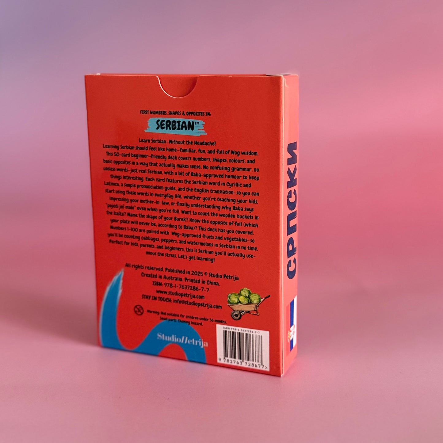 First Words in Serbian™- Numbers, Colours, Shapes & Opposites Flashcards