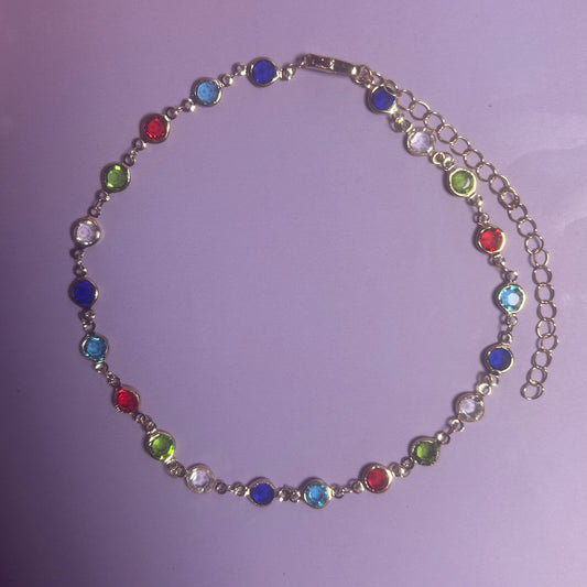 Ana Kaleidoscope Crystal Link Necklace
