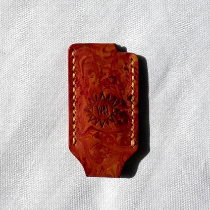 Uraradionica Leather Lighter Cover | Sienna / Maron