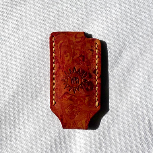 Uraradionica Leather Lighter Cover | Sienna / Maron