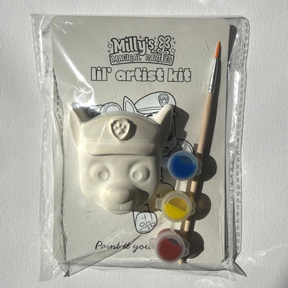 Lil’ Artist Kit | Puppy Theme | Paint Your Own Plaster Character